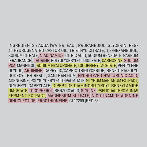 INCI ingredient list on packaging, illustrating cosmetic ingredient transparency